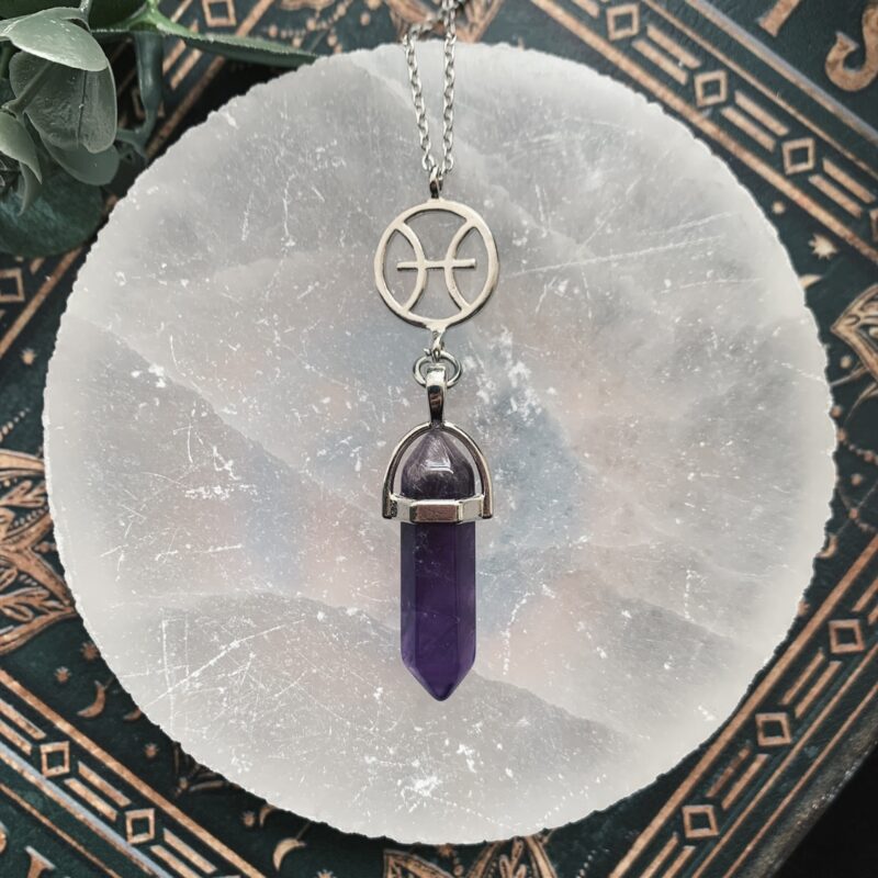 Pisces – Zodiac Crystal Point Necklace