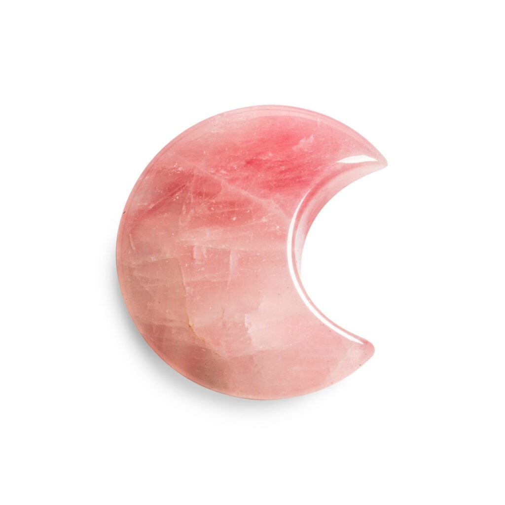 Rose Quartz Crescent Moon