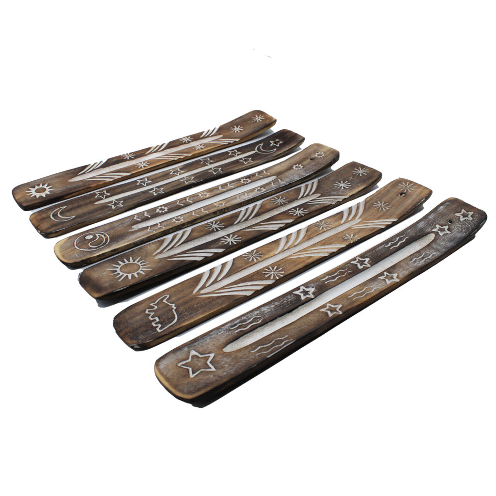 White Washed Incense Ashcatcher