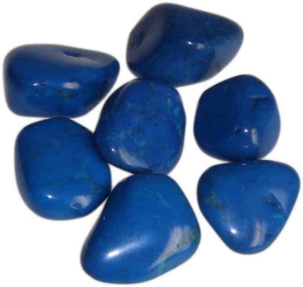 Dark Blue Howlite Tumbled Stone