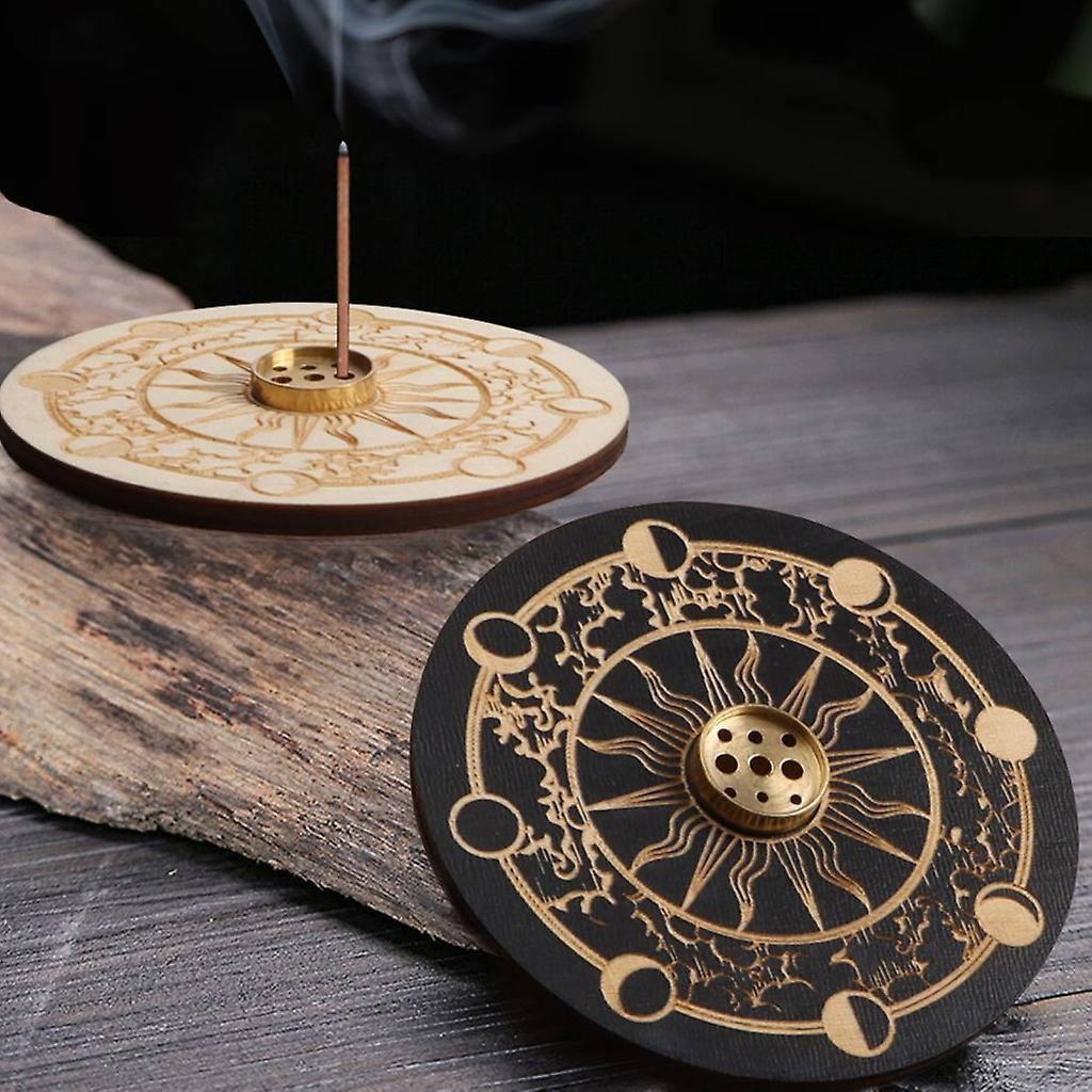 Astrological Wooden Incense Plate - Image 2