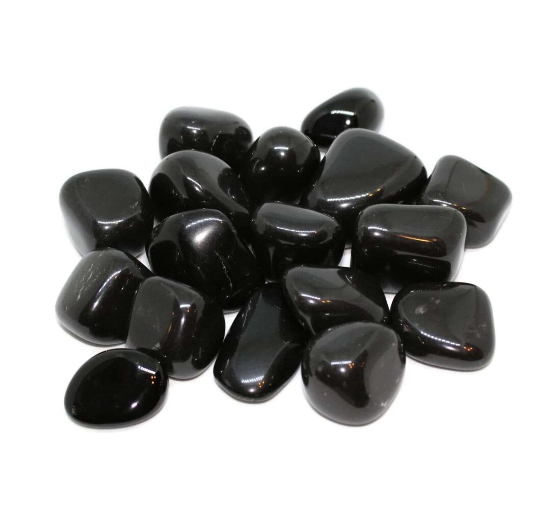 Black Agate Tumbled Stone
