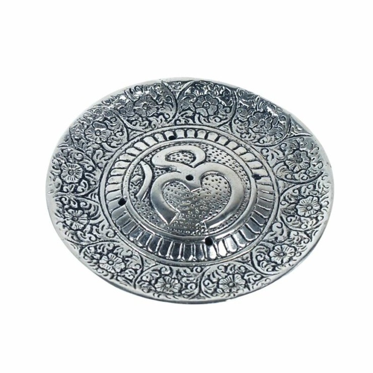 Om Aluminium Incense Plate