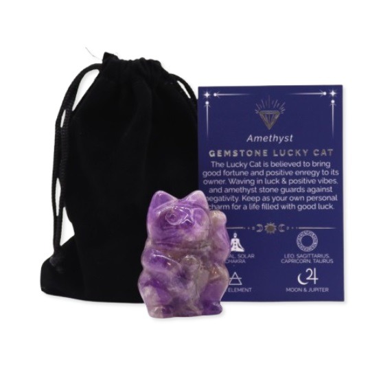 Amethyst Lucky Cat