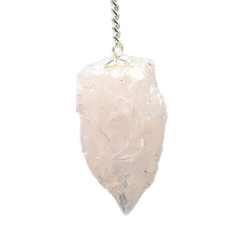 Rose Quartz Raw Pendulum