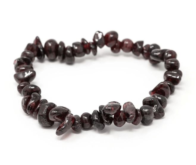Garnet Chipped Bracelet