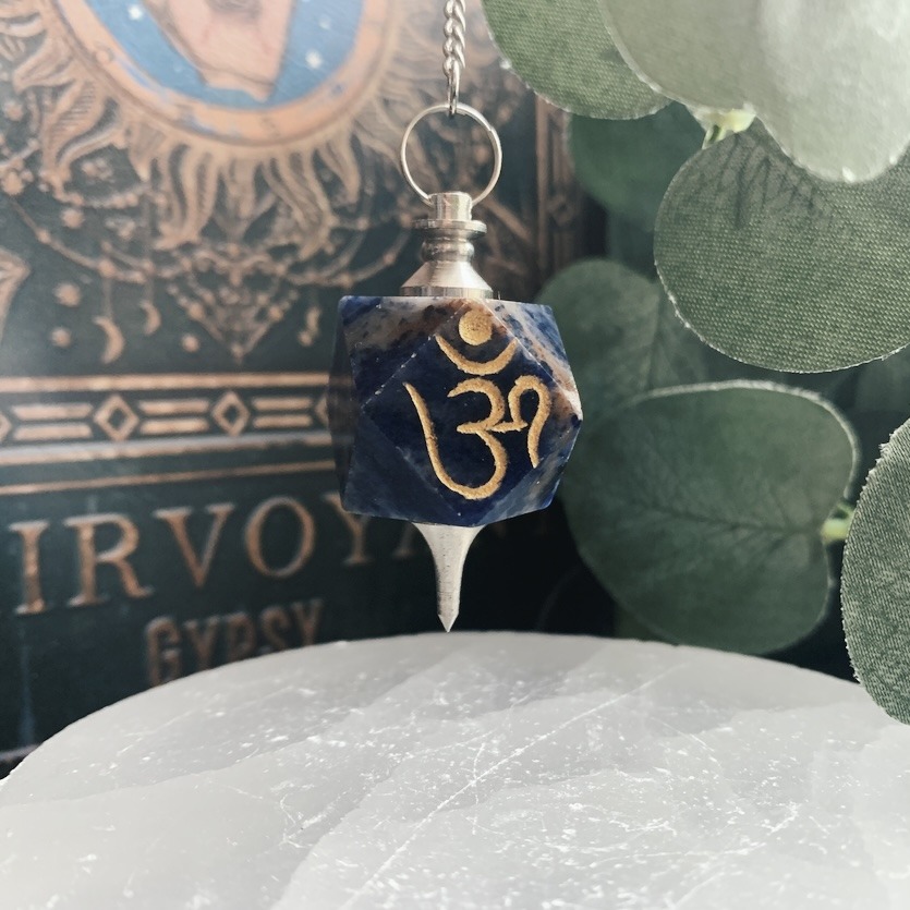 Sodalite Engraved Pendulum - Image 3