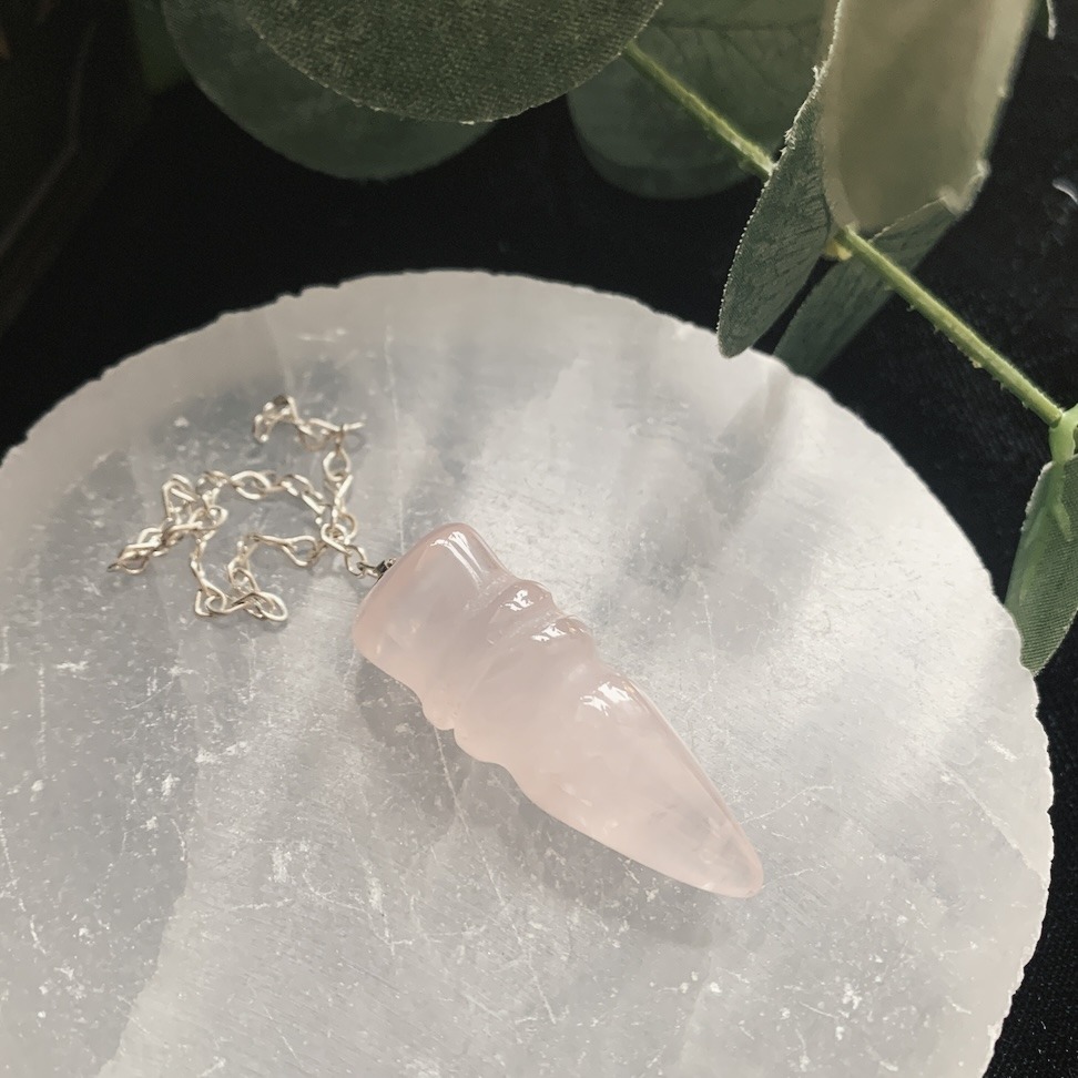 Rose Quartz Egyptian Pendulum