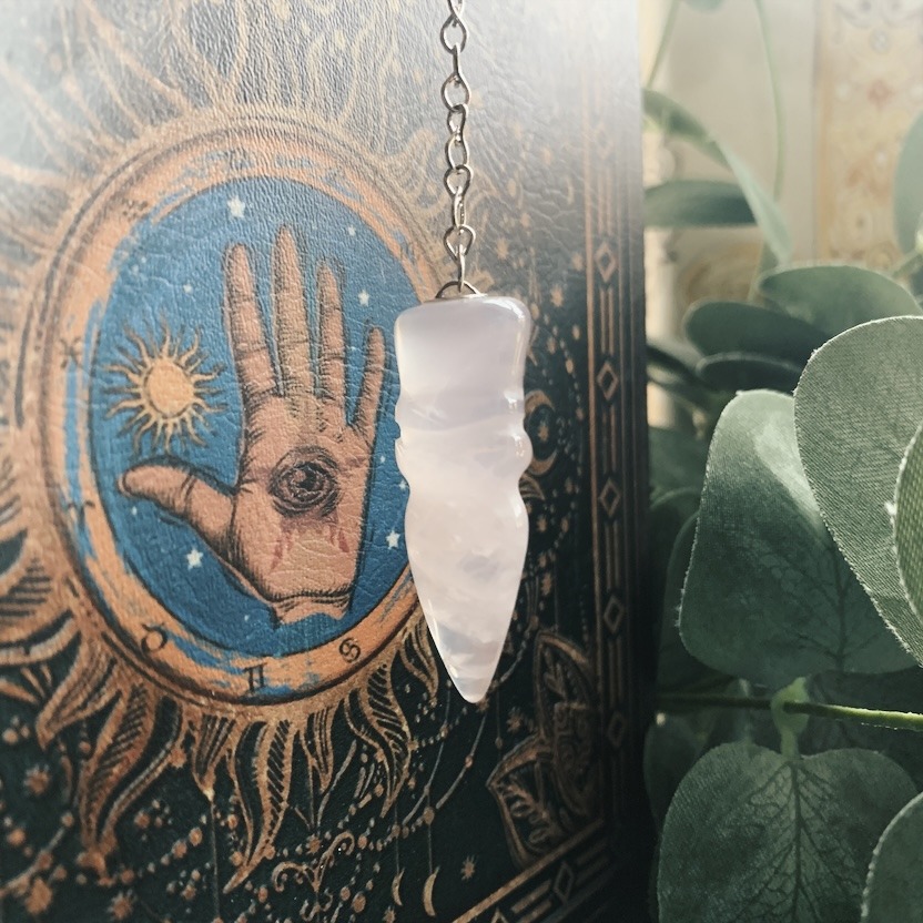 Rose Quartz Egyptian Pendulum - Image 2