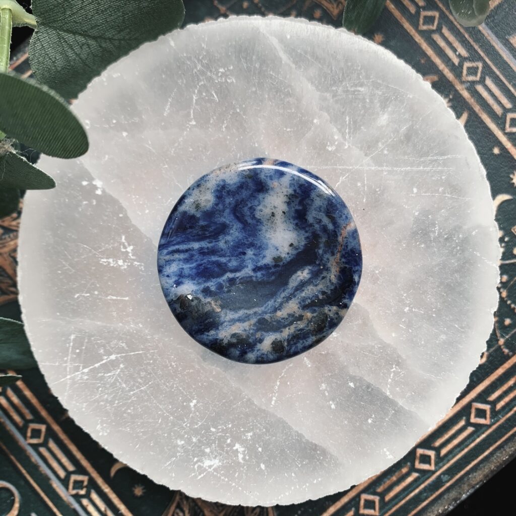 Sodalite Round Worry Stone