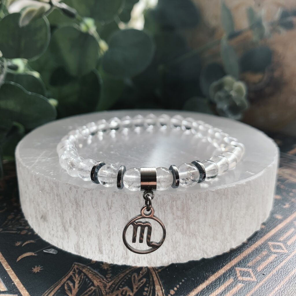 Scorpio – Zodiac Charm Crystal Bracelet