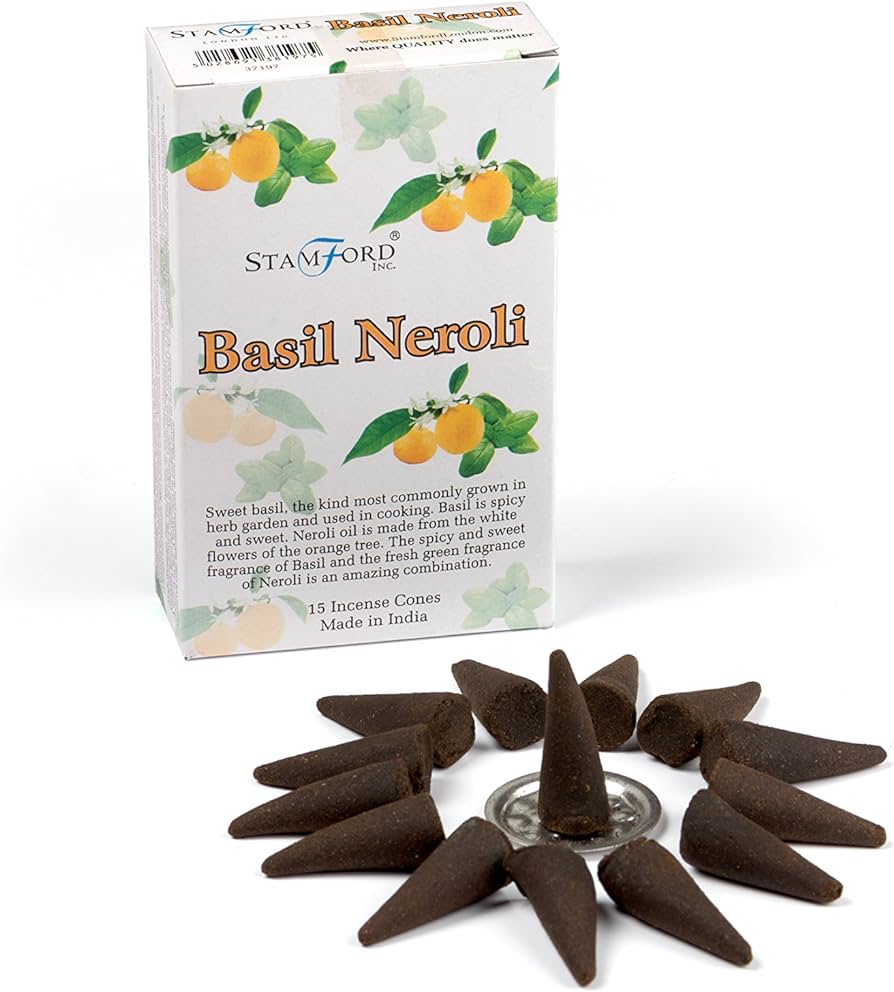 Basil Neroli Stamford Incense Cones